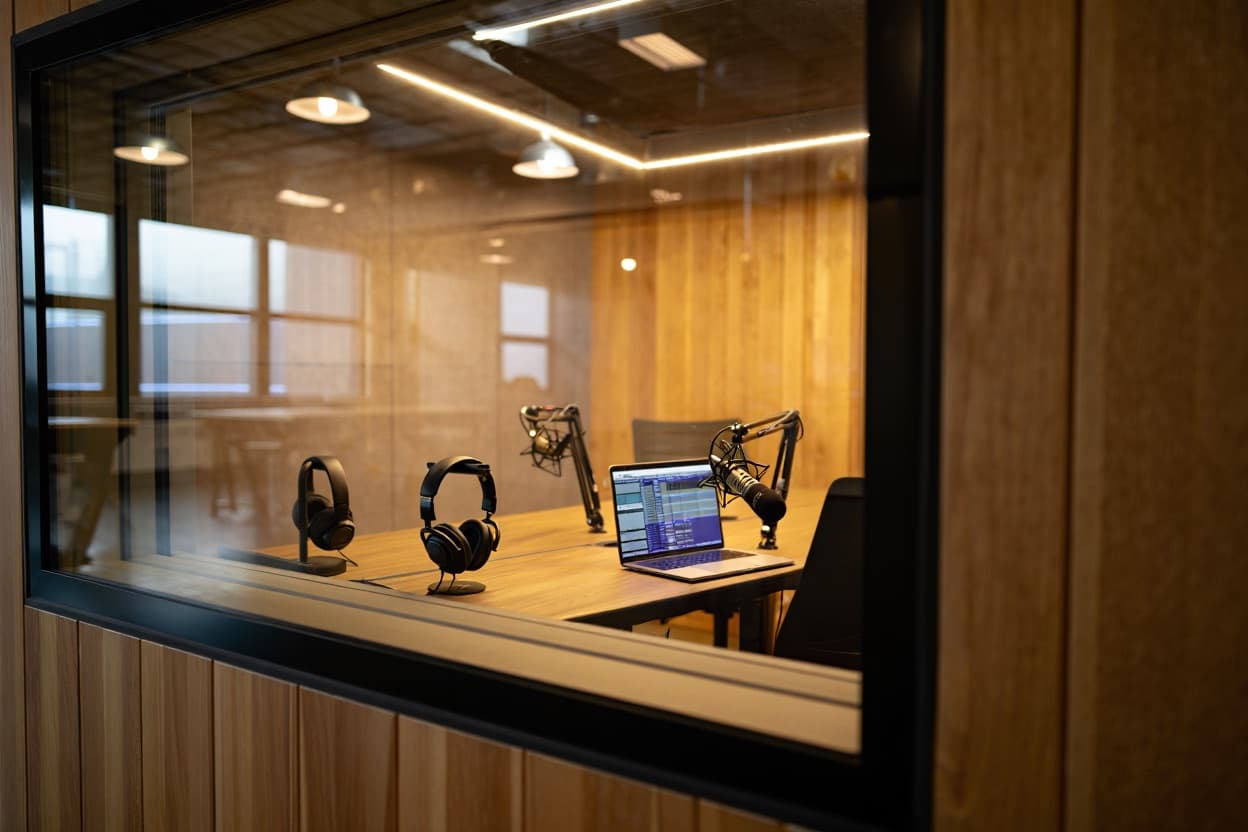 Professional Video Podcast Studio Setup